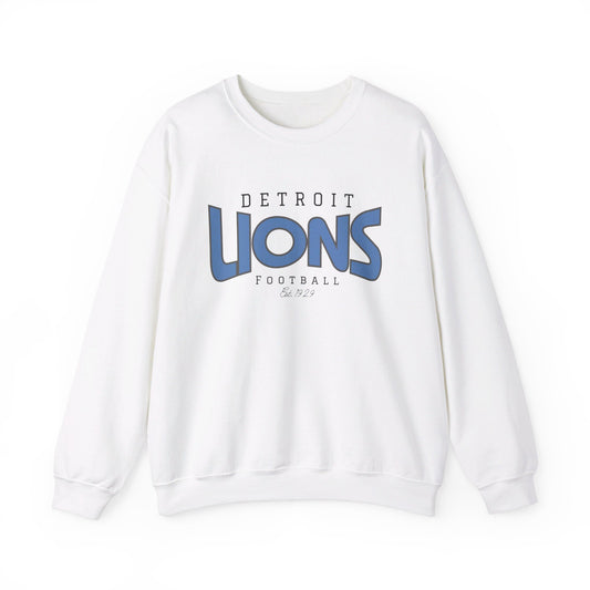 Detroit Lions Football Crewneck Sweatshirt